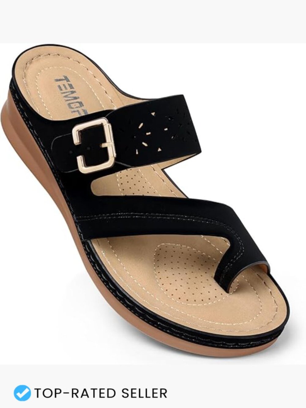 Wedge Flip Flops Arch Support Bunion Sandals Comfortable Walking Sandals